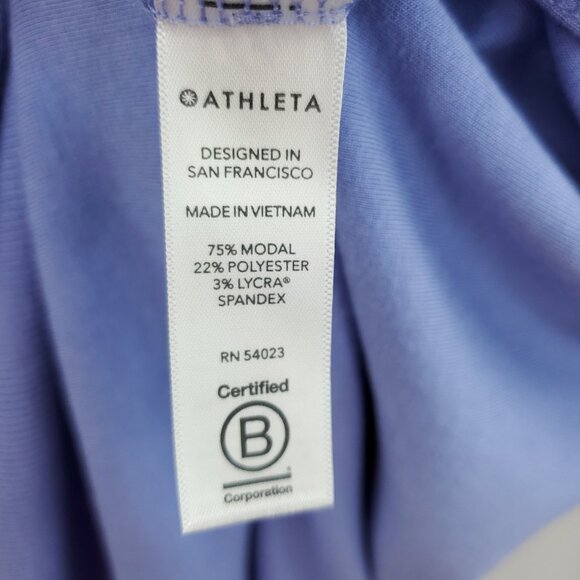 Athleta Coaster Luxe Sweatshirt MT Serendipity Blue/Periwinkle - Picture 14 of 15